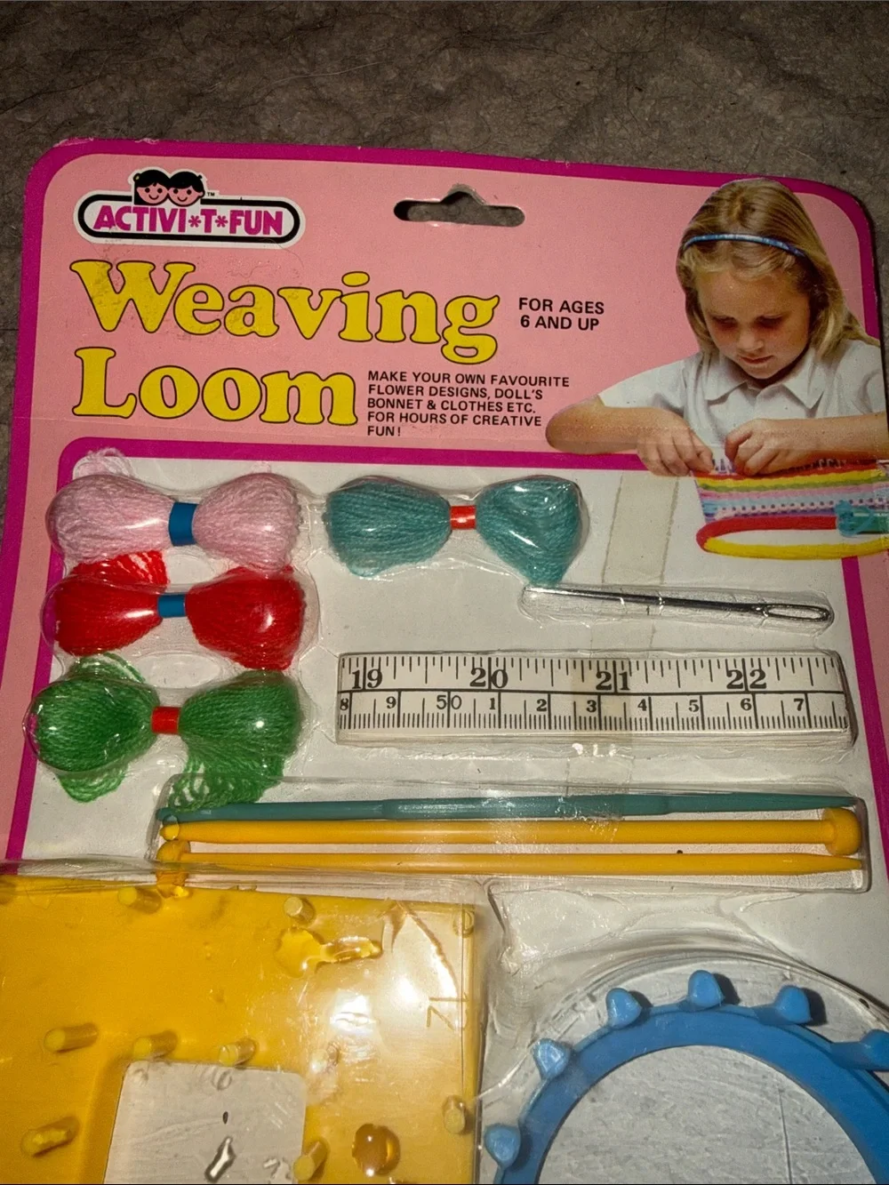 Vintage Activi-T-Fun Weaving Loom Craft Kits Set of 3 - Unopened NOS Retro -
